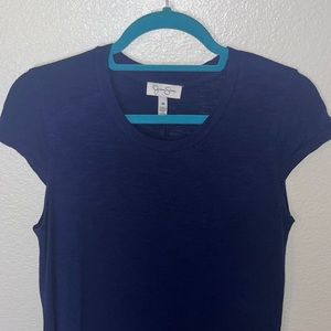 EUC—Jessica Simpson Dark Blue Capped Sleeve Dress